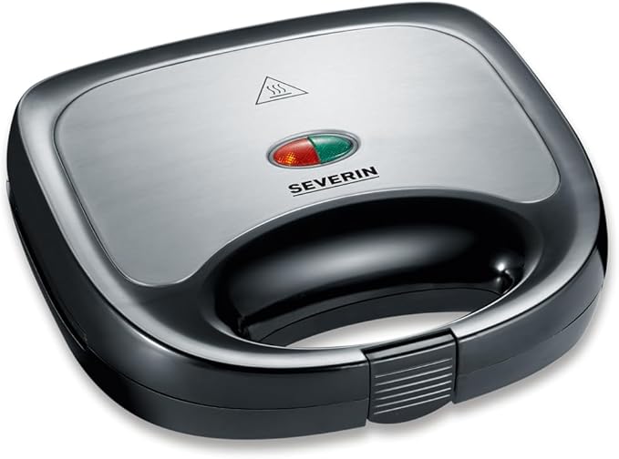 SEVERIN SA 2969 Appareil à sandwich 600 W, acier inoxydable/noir
