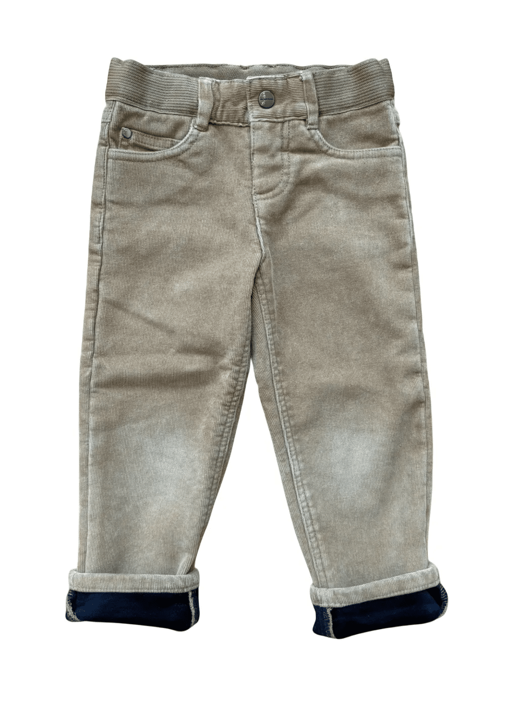 Jacadi Pantalon en velours côtelé doublé polaire couleur beige clair (3Y/96)