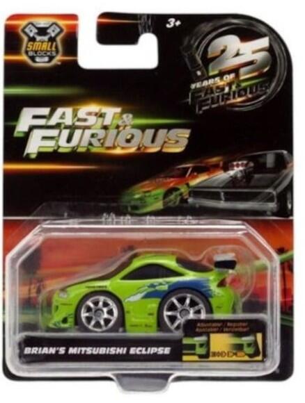 Jada Toys - #24126 - Brian's Mitsubishi Eclipse - Fast & Furious - Small Blocks - 1/43