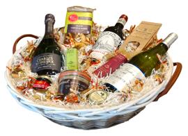 Canned Meats Food Gift Baskets Chocolates champagne Burgundy Bordeaux Crackers Mustard Sommellerie de France Bascharage