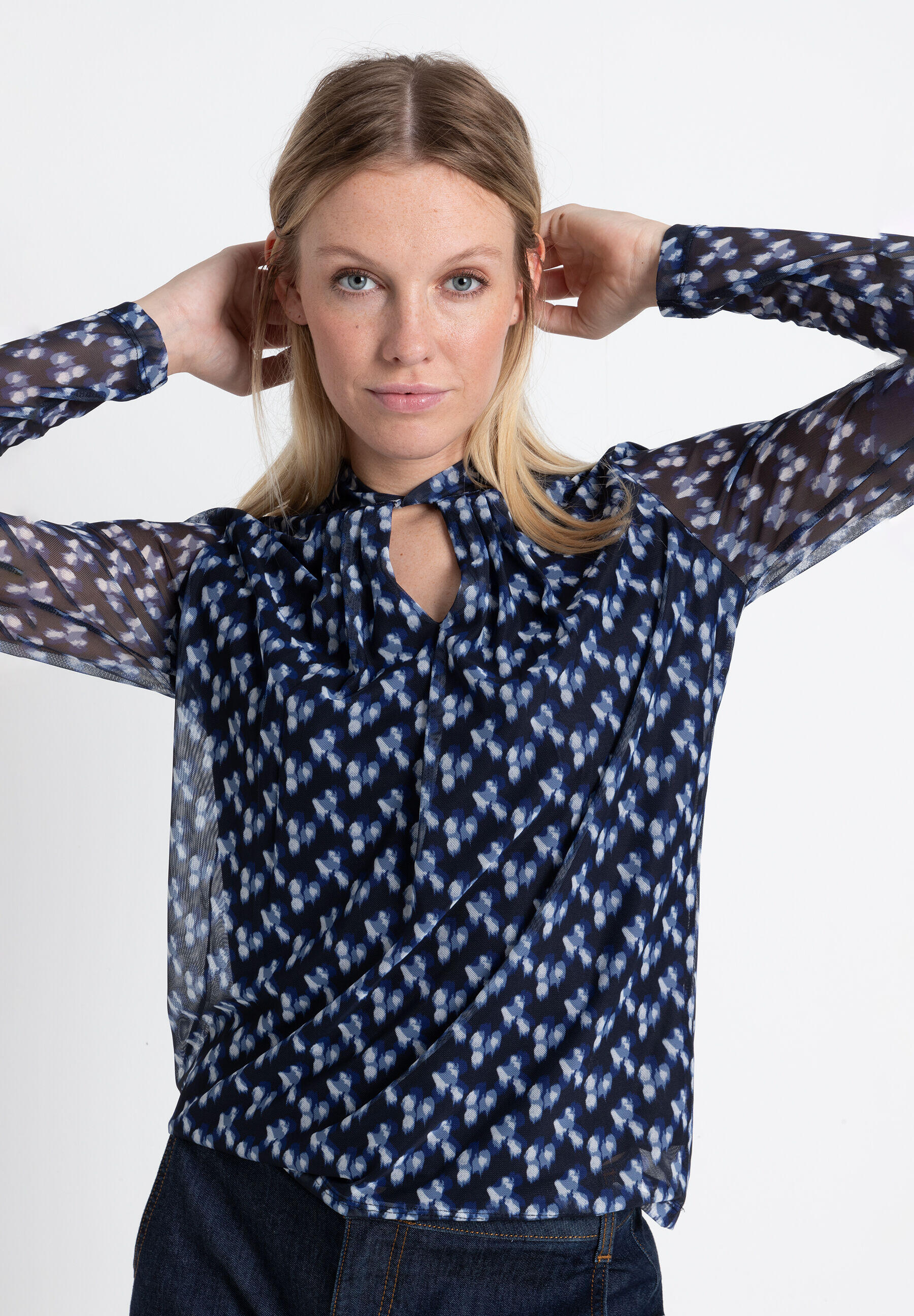 T-shirt imprimé en mesh
