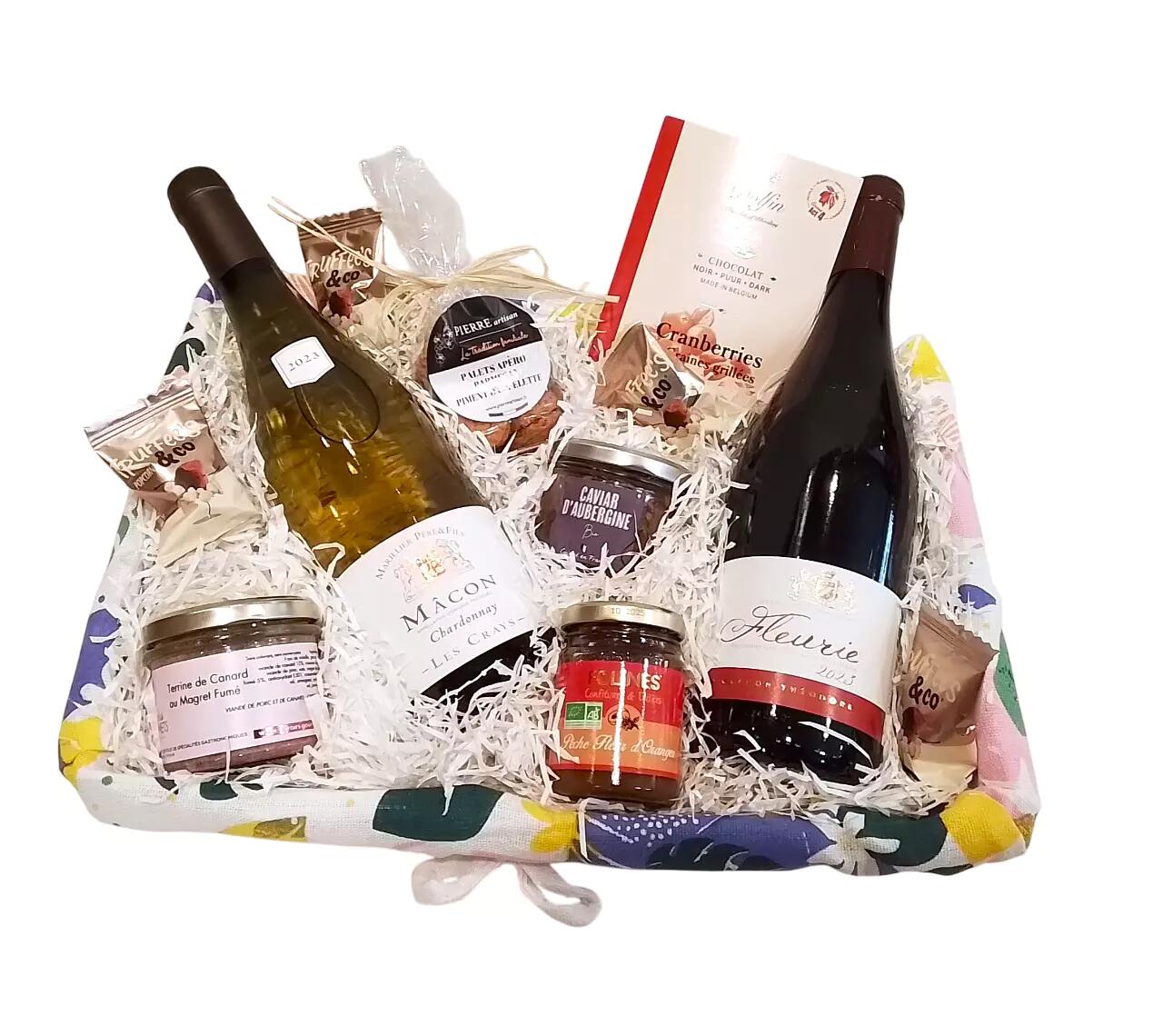 Panier Garni " Corbeille Fleurie "