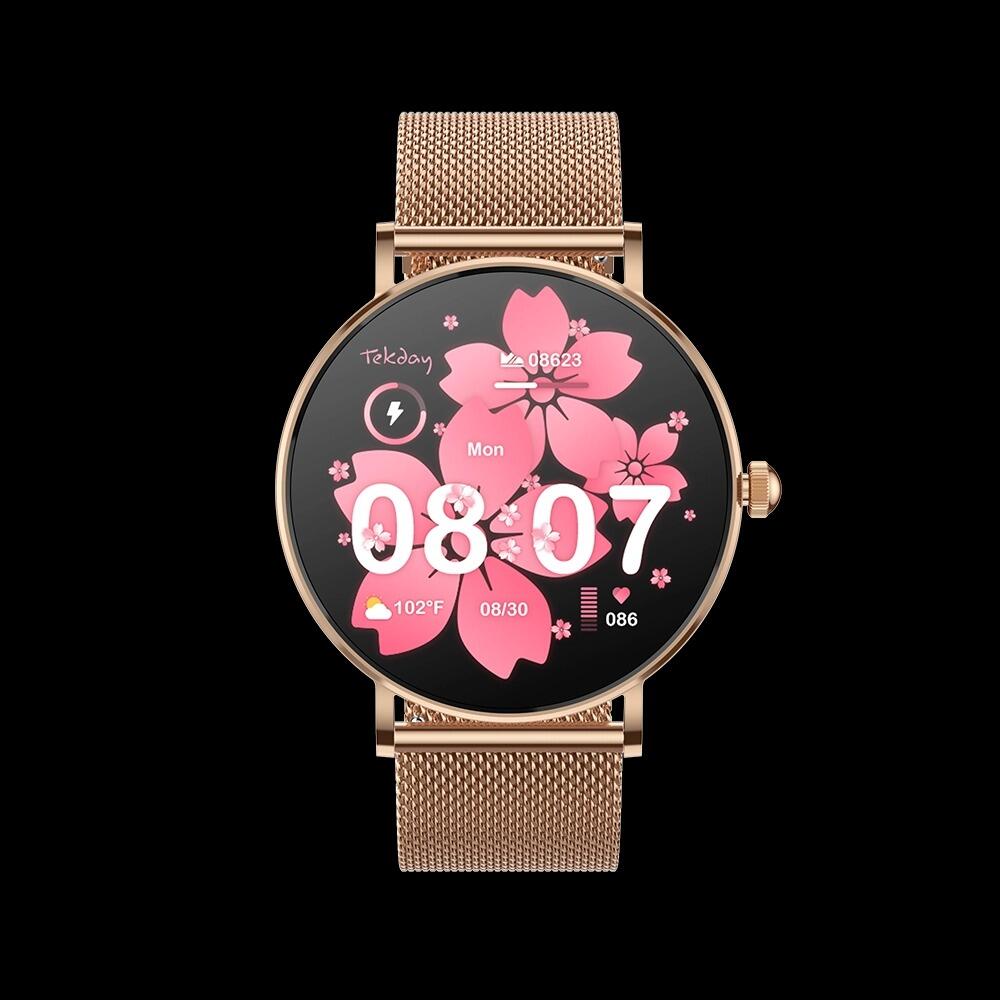 Uhr TEKDAY CONNECTEE JULIETTE, Gehäuse 38 mm mit Milanaise-Armband