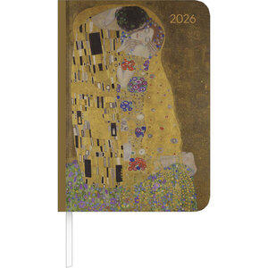 Lady Journal Klimt 2026 Maße (B/H): 11 x 15 cm, Taschenkalender A6, 1 Woche/2 Seiten