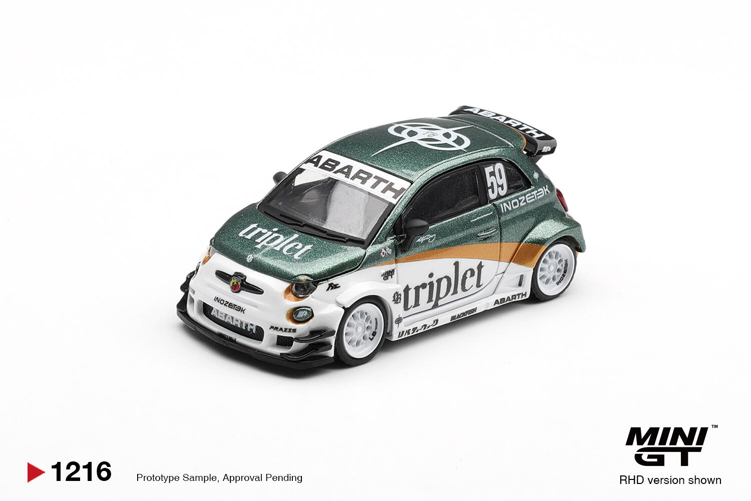 Mini GT - #MGT01216-R - Fiat Abarth 595 LB-Works - TY Edition - 1/64