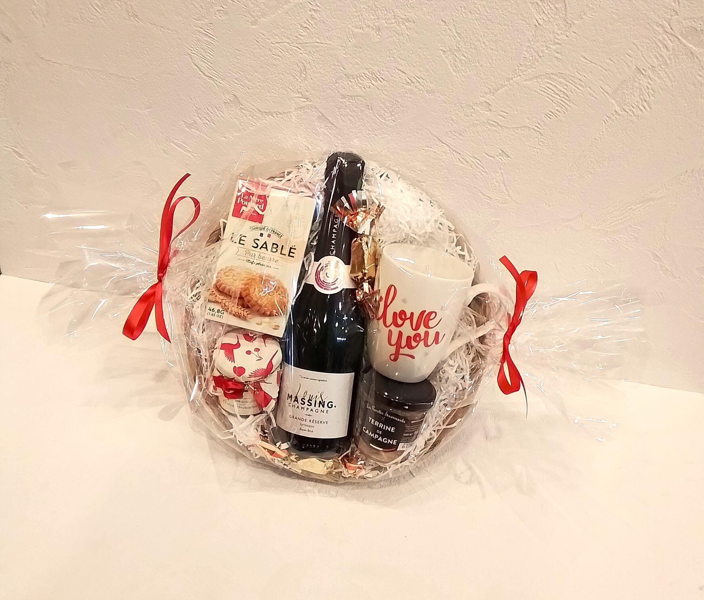 Corbeille Cadeau Saint Valentin