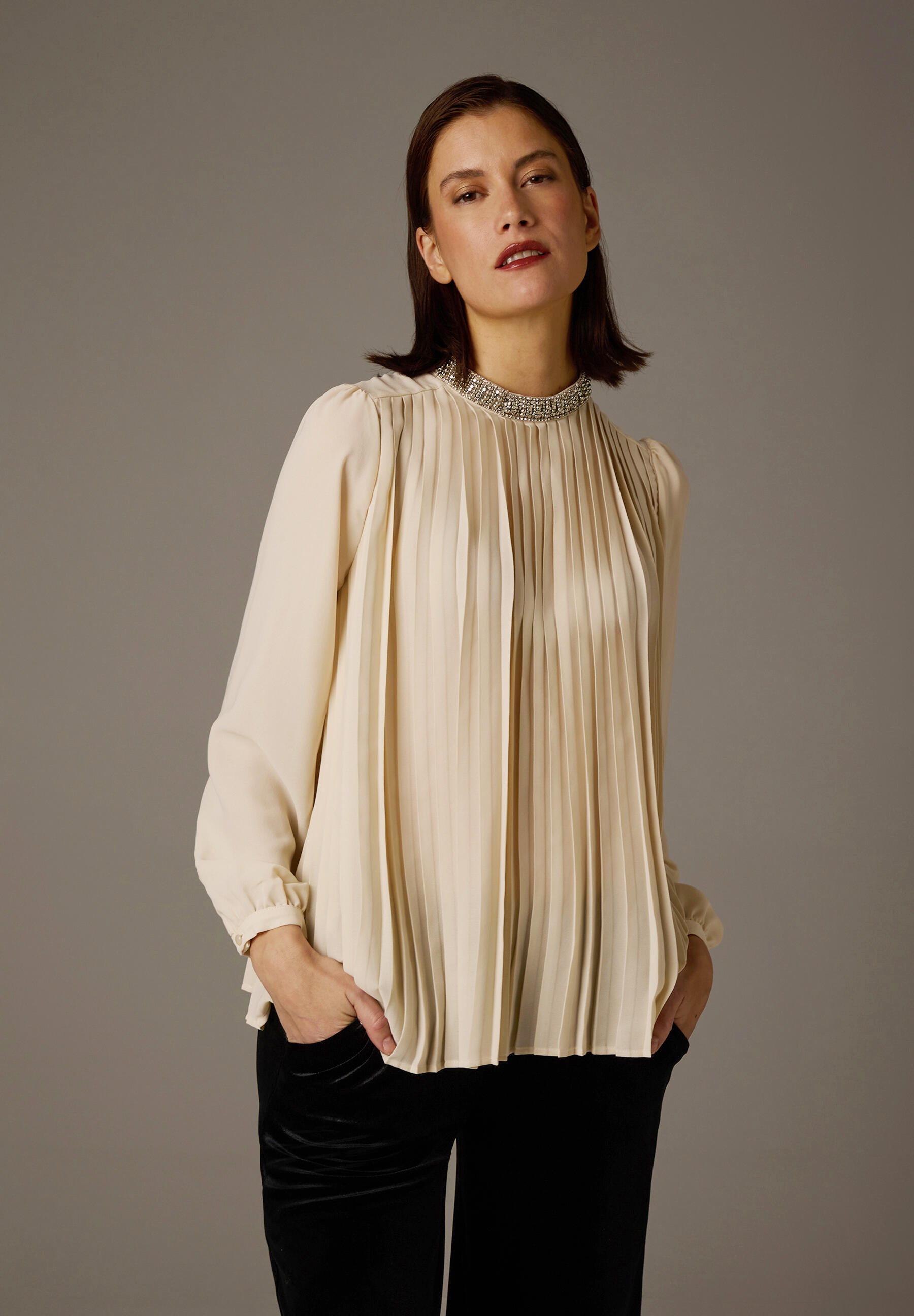 Pleated Blouse