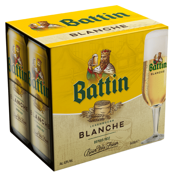 BATTIN WHITE 4.8° CANS 6X50CL