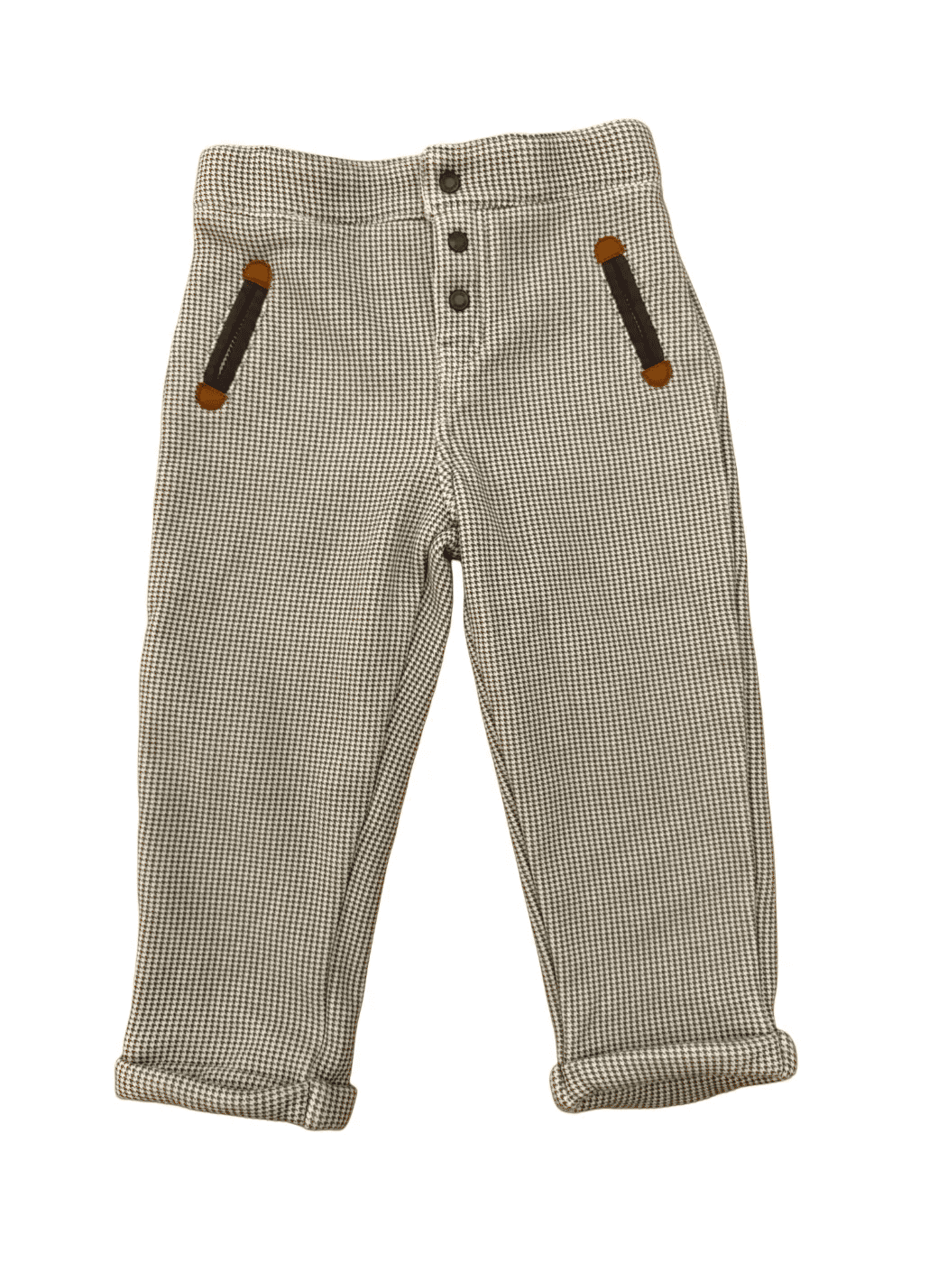 Obaibi Pantalon doublé polaire à motif pied-de-poule (23 mois / 86)