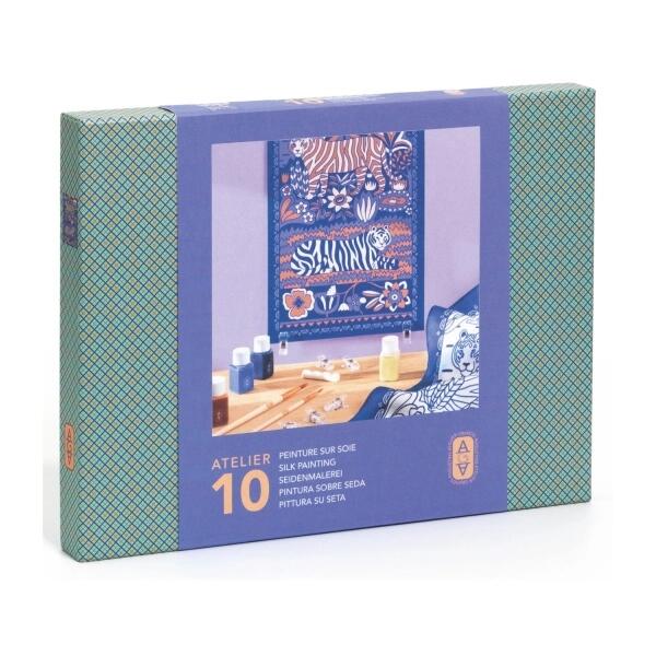 SEIDENMALEREI TIGER - ATELIER 10 - DJECO GA10010