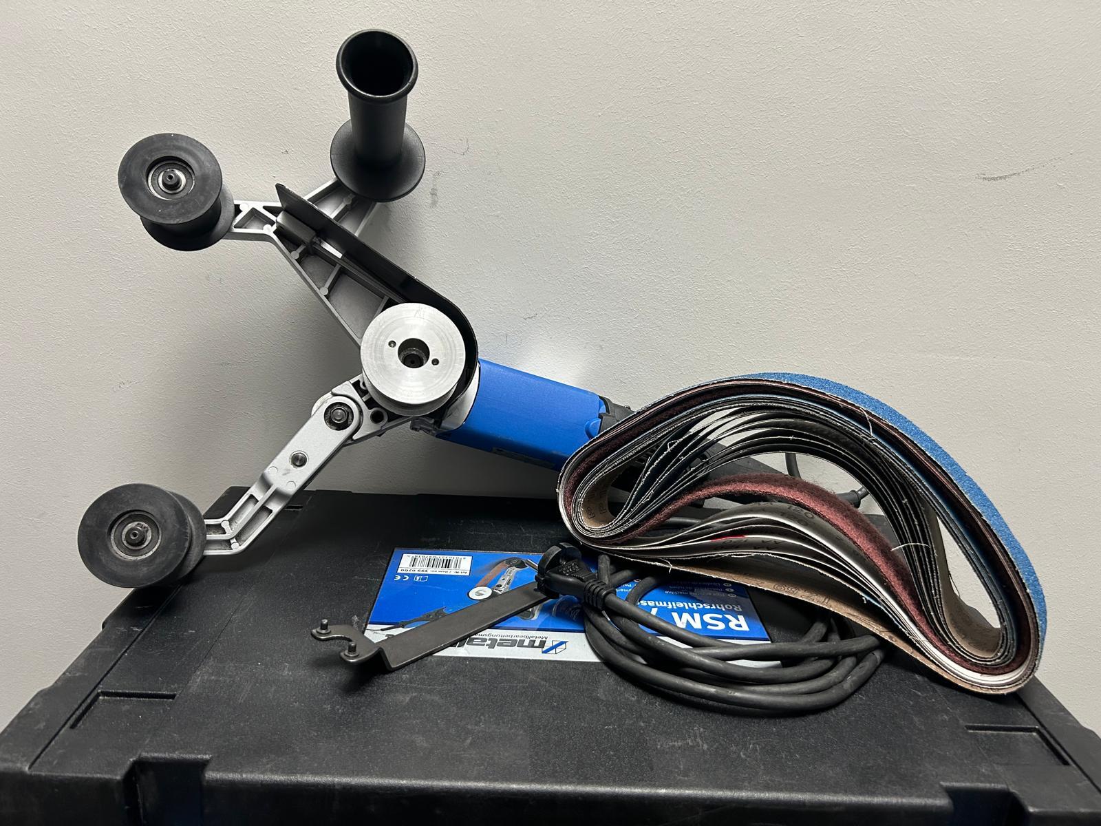 RSM 760 Meuleuse de tubes, 230 V, longueur de la bande abrasive 760 mm, largeur de la bande abrasive 40 mm