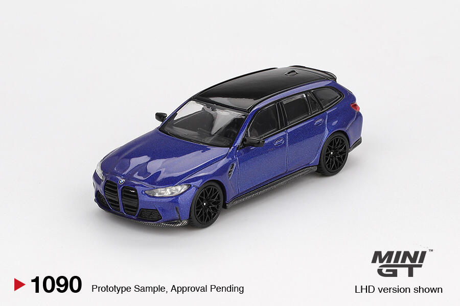 [En précommande] Mini GT - #MGT01090-L - BMW M3 Competition Touring - Portimao Blue Metallic - 1/64