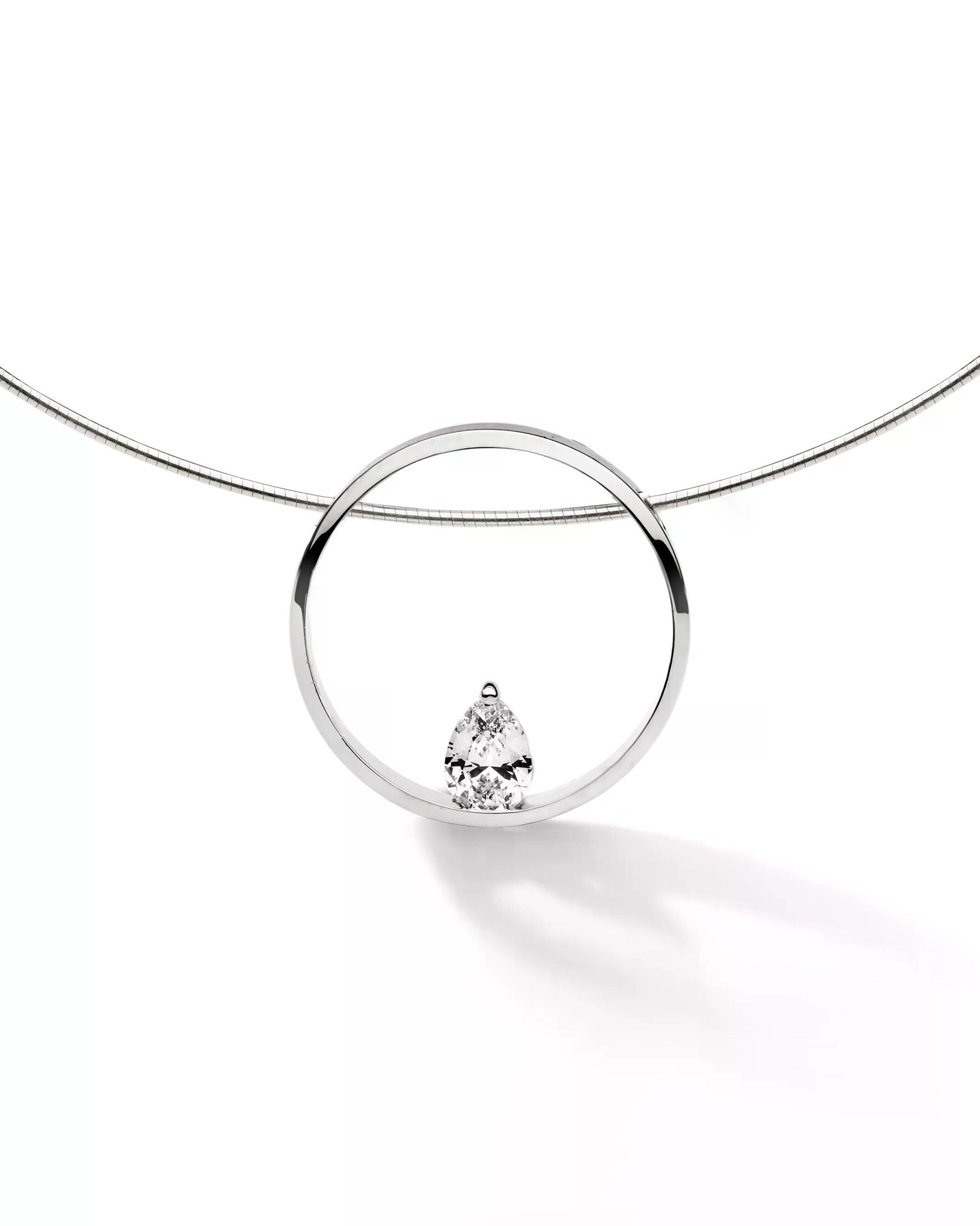 FJF0010002SWH    NECKLACE PINE SILVER / WHITE SILVER RH PLATED ZR FROM SWAROVSKI® FJF0010002SWH