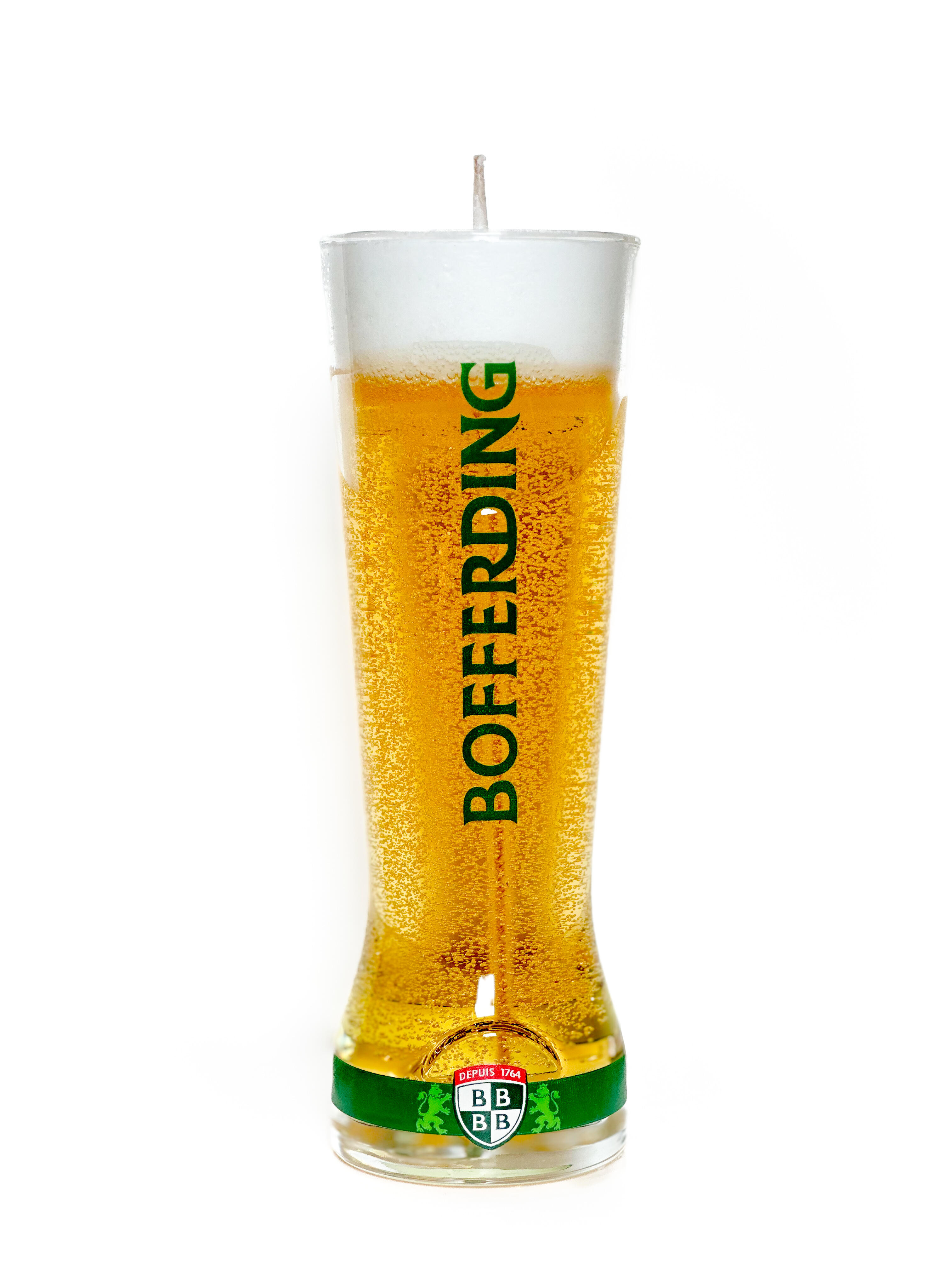 Bougie bière "flûte" - Bofferding