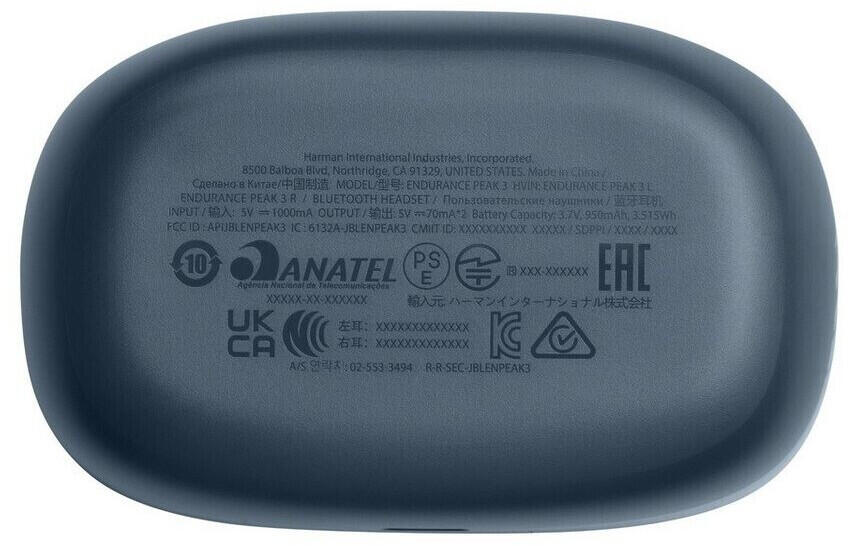 Jbl endurance peak blue clearance
