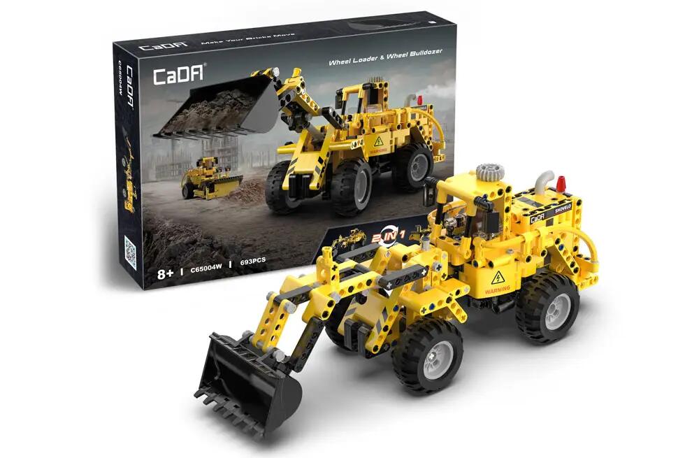 CaDA Radlader und Bulldozer (693 Teile) (C65004W)