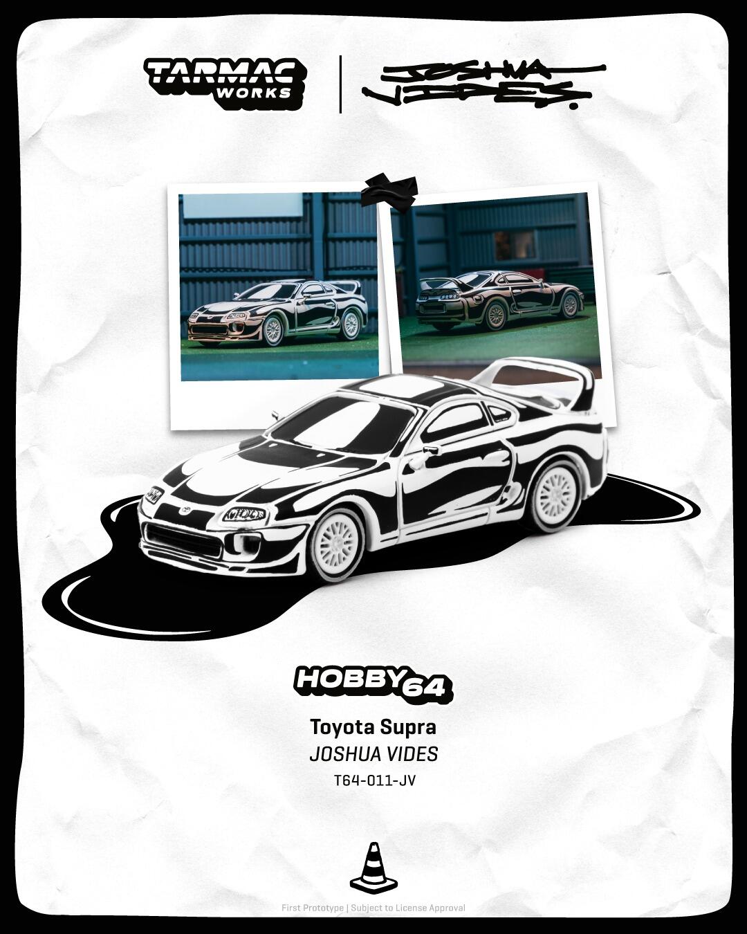 [Vorbestellbar] Tarmac Works - #T64-011-JV - Toyota Supra Joshua Vides - Hobby64 - 1/64