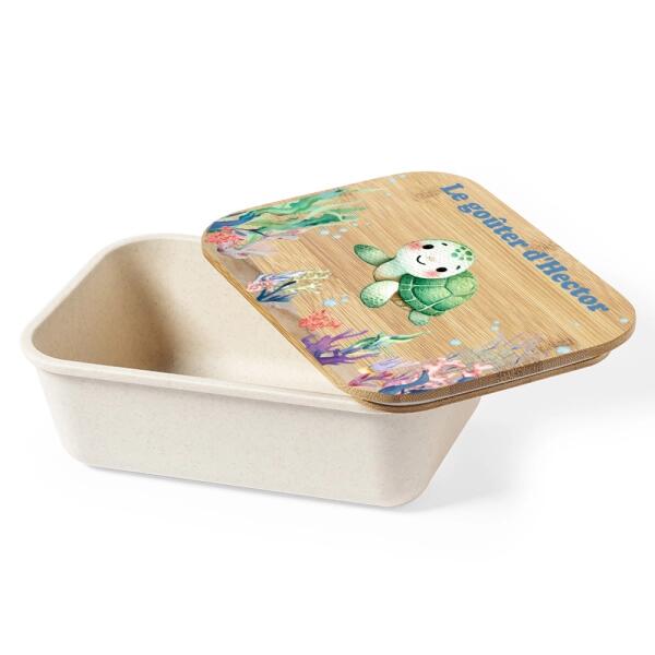 Personalisierte Bambus-Lunchbox: Ozean