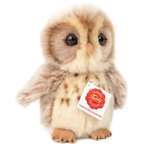 Teddy Hermann hibou brun clair 16 cm