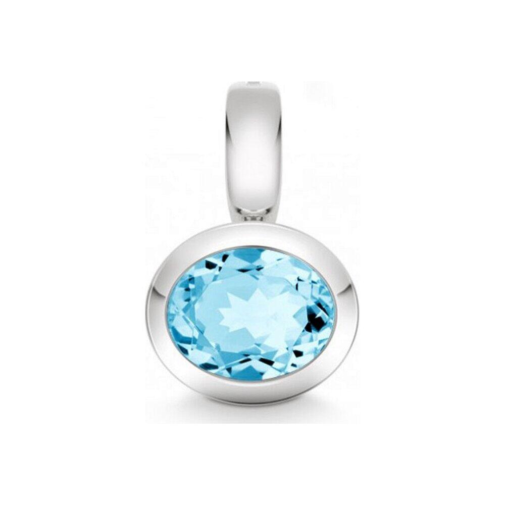 Quinn - Silver pendant with blue topaz - 024837958