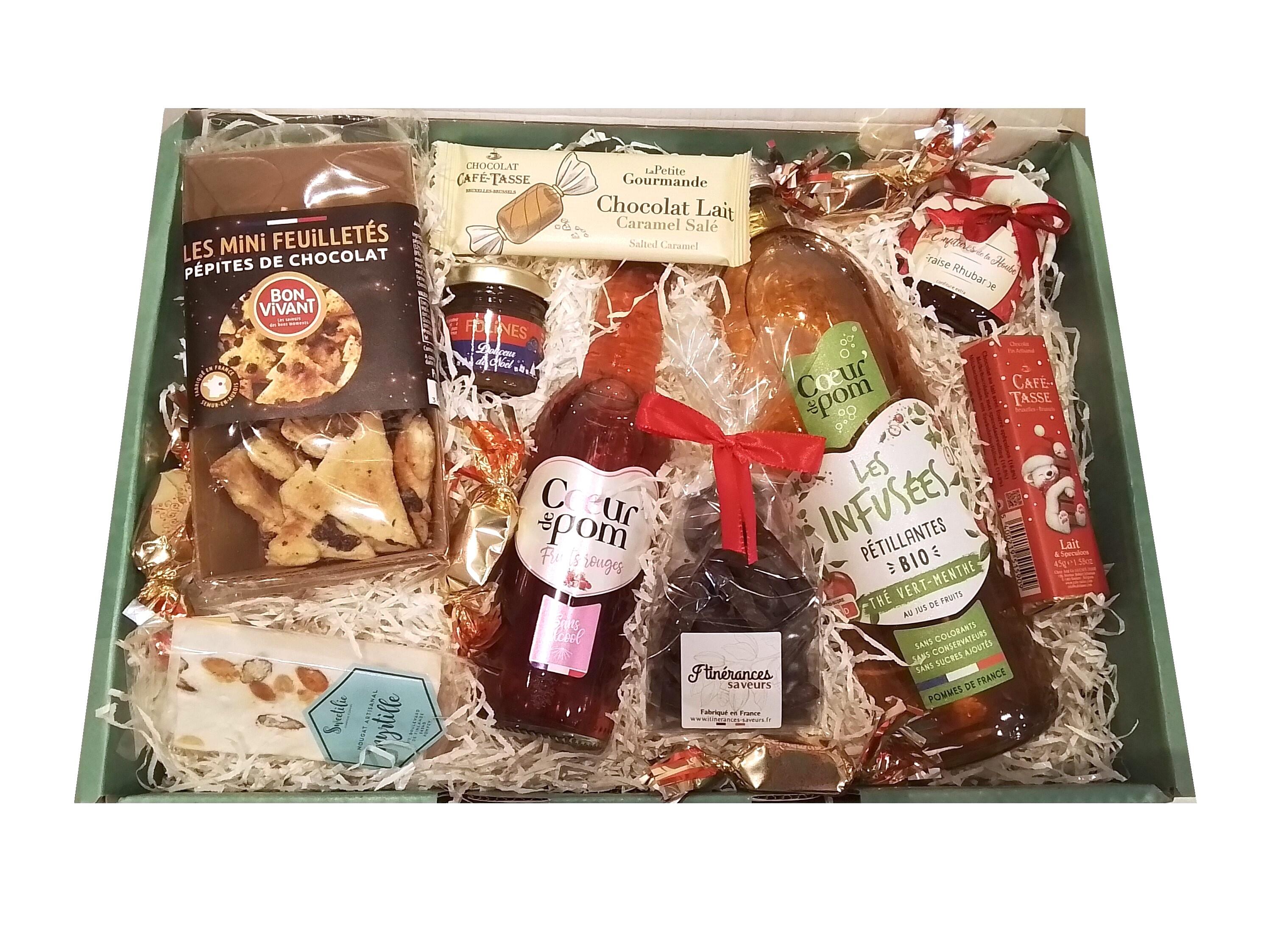 Gefüllter Geschenkkorb - Noël Sans Alcool