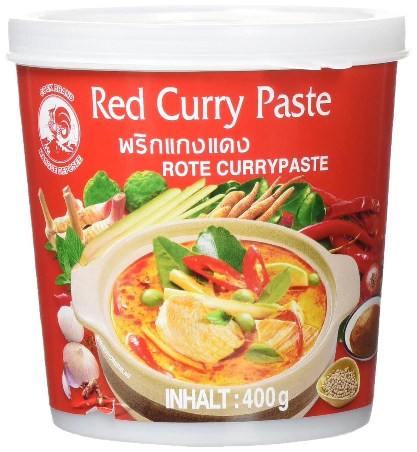 Cock Brand Red Curry Paste 400g Dose