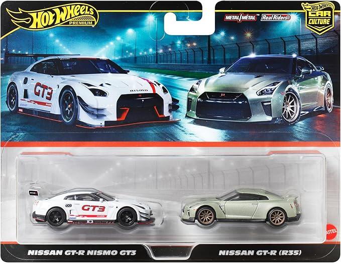 Hot Wheels Premium - #HBL96 JBL05 - Nissan GT-R Nismo GT3 & Nissan GT-R (R35) - Car Culture - 1/64