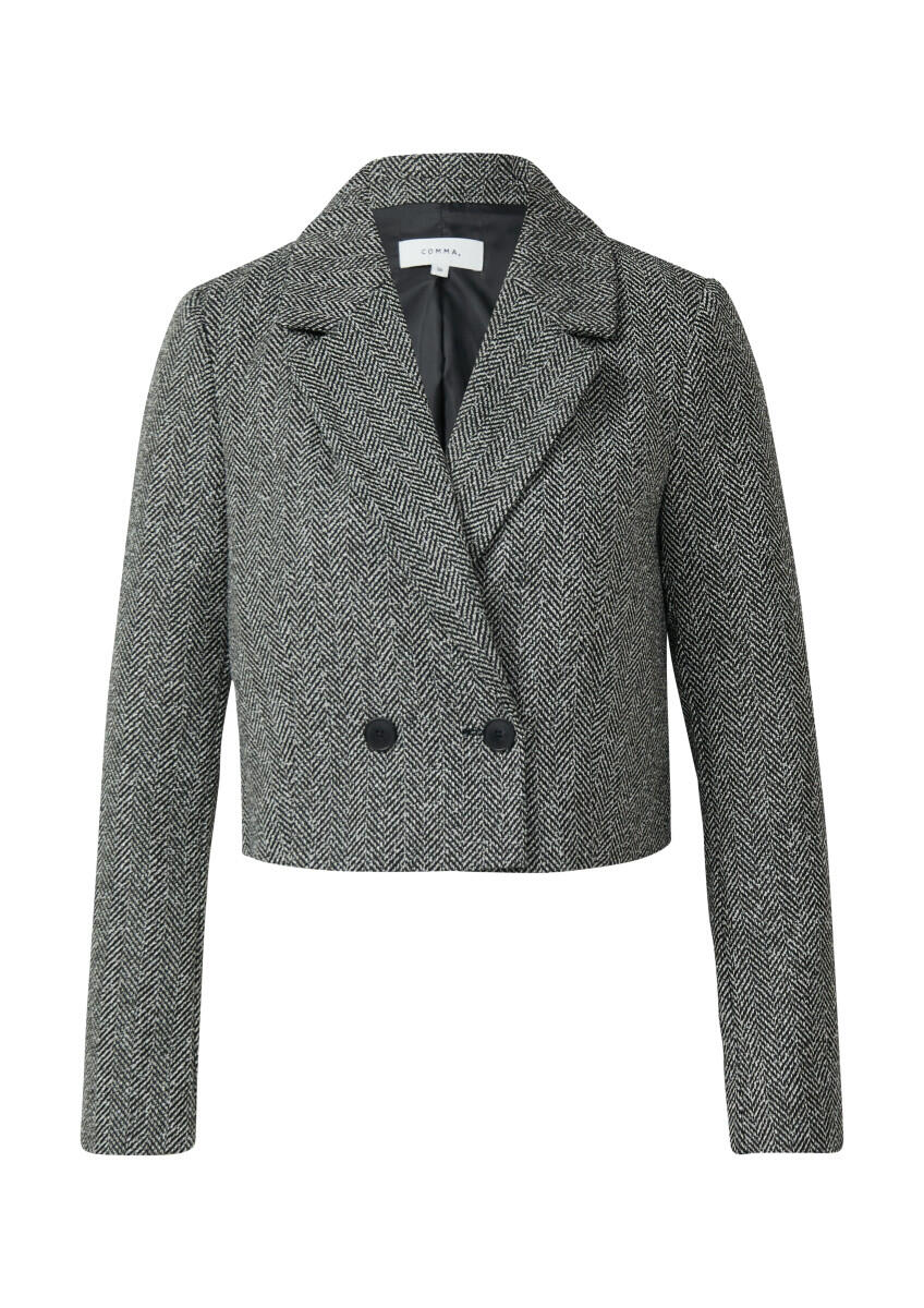 Verkürzter Herringbone-Blazer