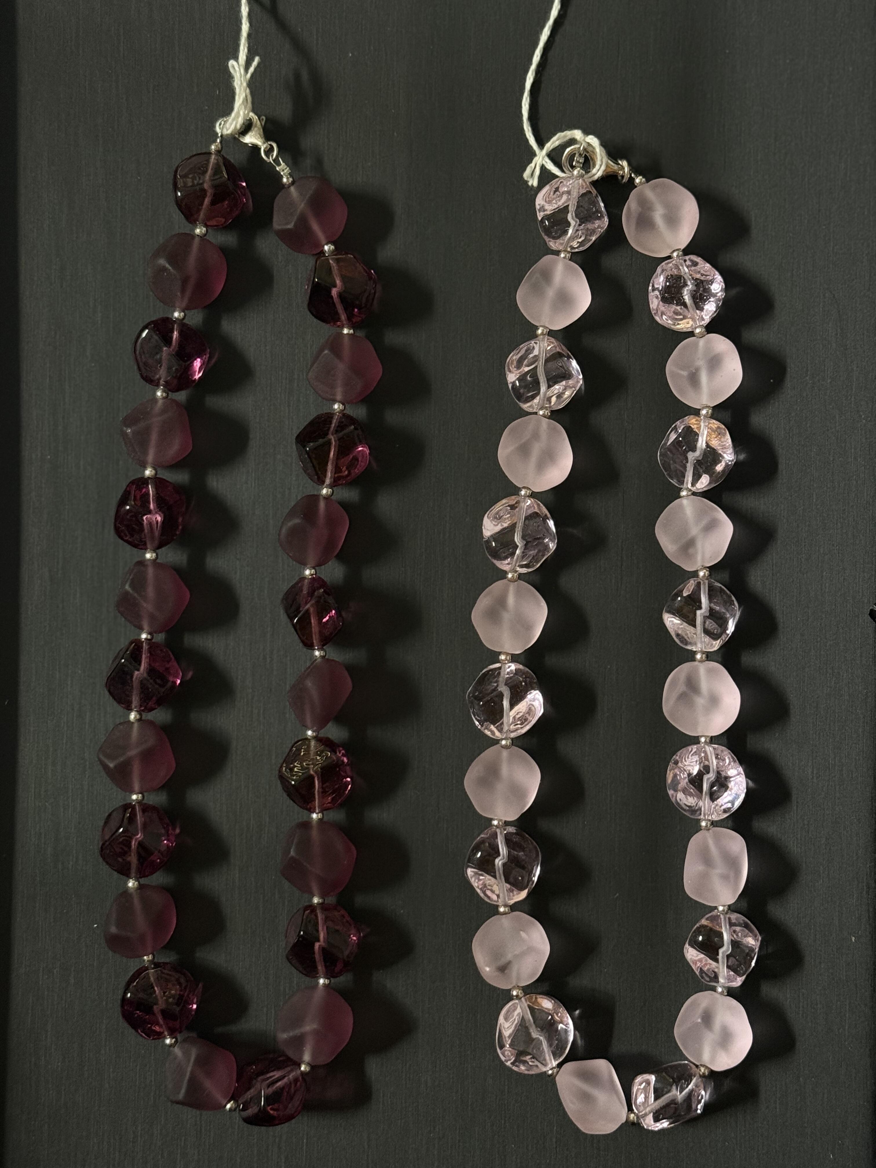 Elegant Glass Pearl Necklaces