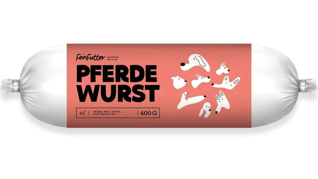 Pferdewurst mit Apfel und Karotte