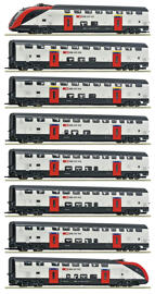 Roco 74714 Chariot à deux étages H0 de la SBB 1ère classe avec Roco 74714 Chariot à deux étages H0 de la SBB 1ère classe avec