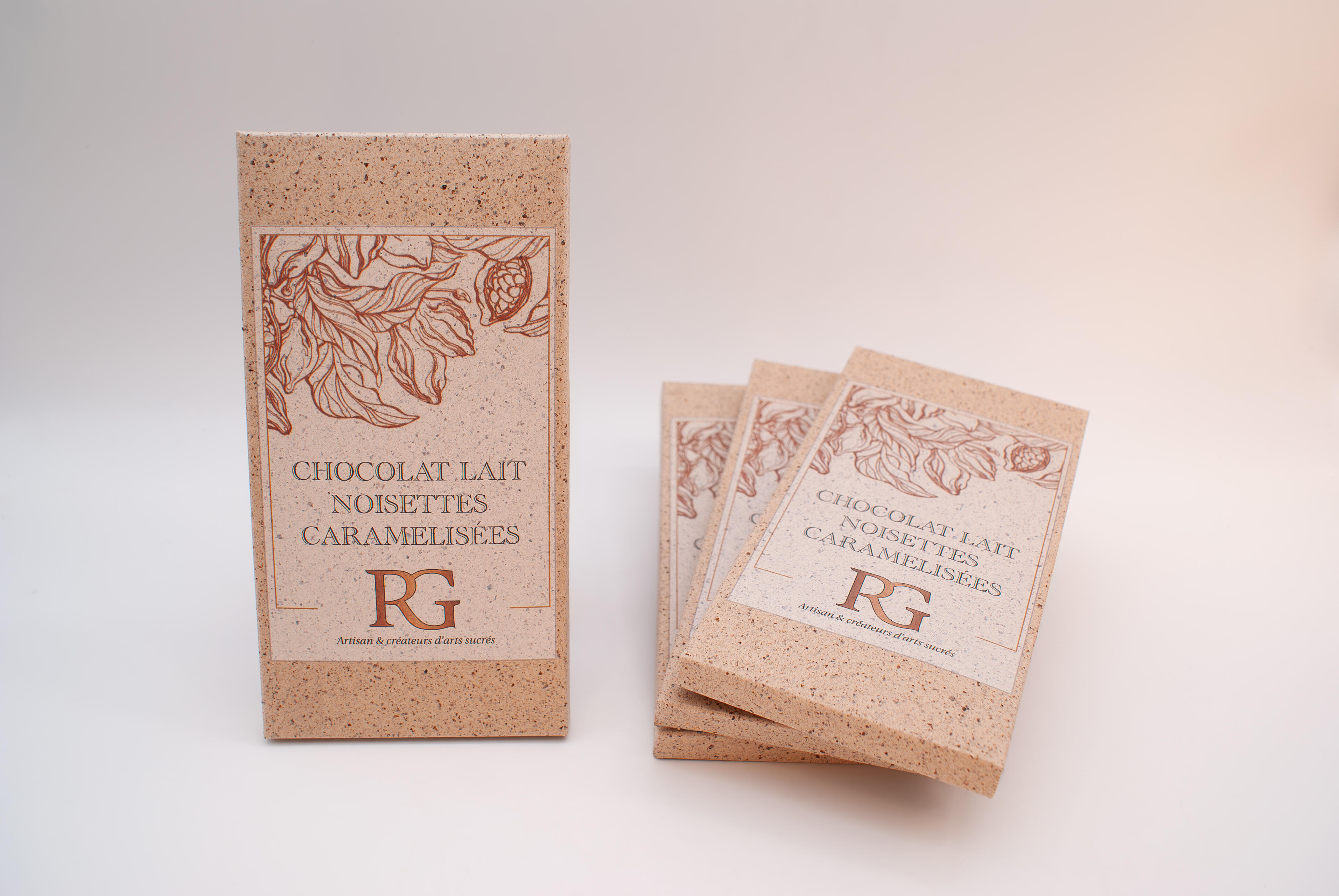 Chocolat lait 38% aux noisettes caramélisées 