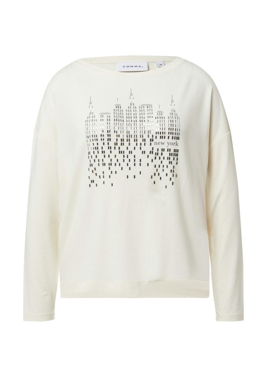 Langarmshirt mit Frontprint