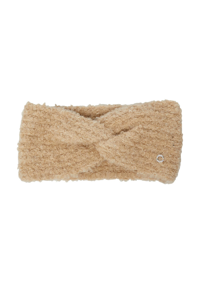 Bandeau en tricot bouclé avec détail torsadé