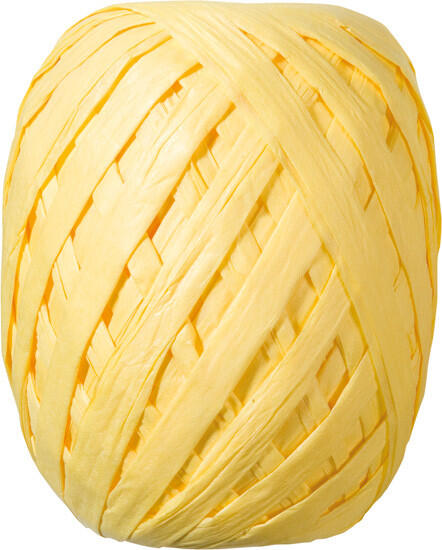 Duni gift wrap ribbon Eiknäuel yellow 30 m x 7 mm