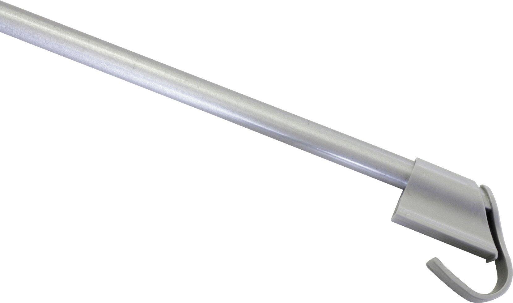 Gardinia clamp-on sheer curtain rod, silver, 75 - 125 cm