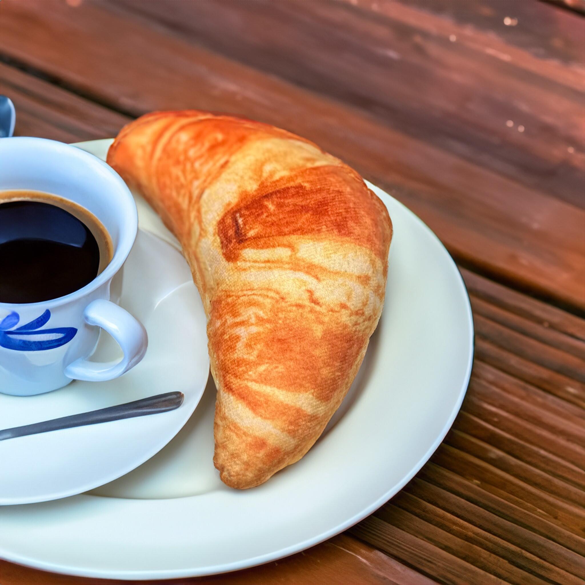 Pawsome Croissant Plüsch-Quietschspielzeug für Hunde | Weiches & Lustiges Hundespielzeug