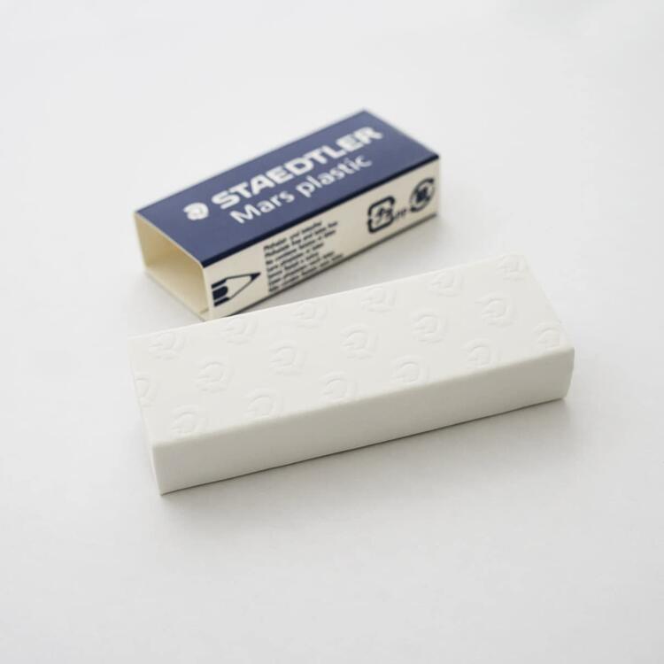 Gomme plastique noris blanc présentoir de 30 staedtler - La Poste
