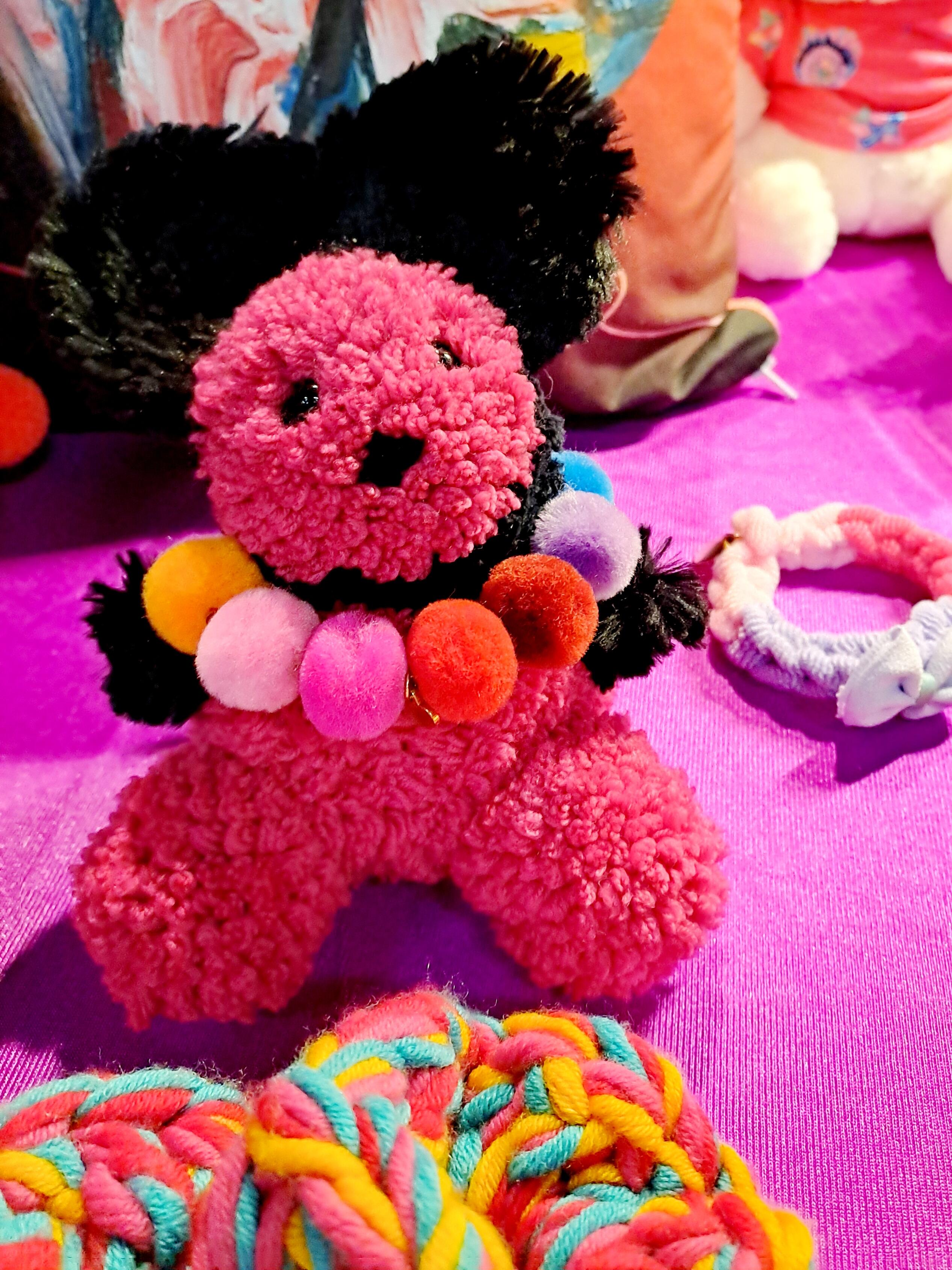 Handmade Pompom Mouse: Rosalie