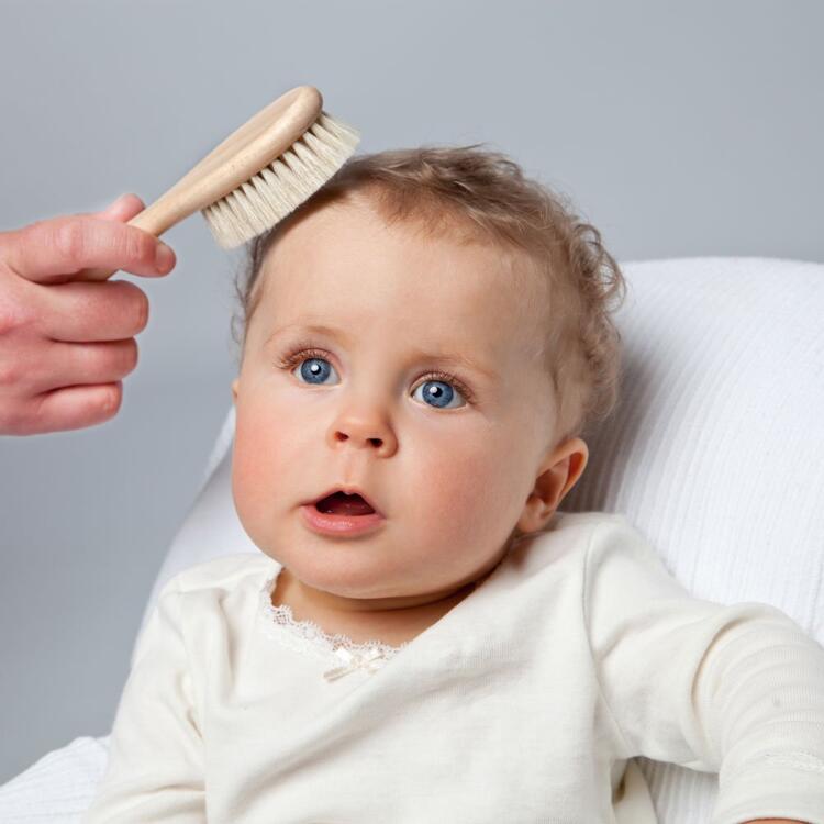 Baby's Gentle Grooming Duo: Soft Wool Comb & Brush