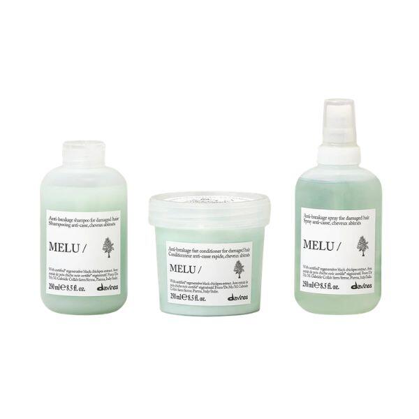 
Davines Trio Melu Shampoo, Spülung, Spray
