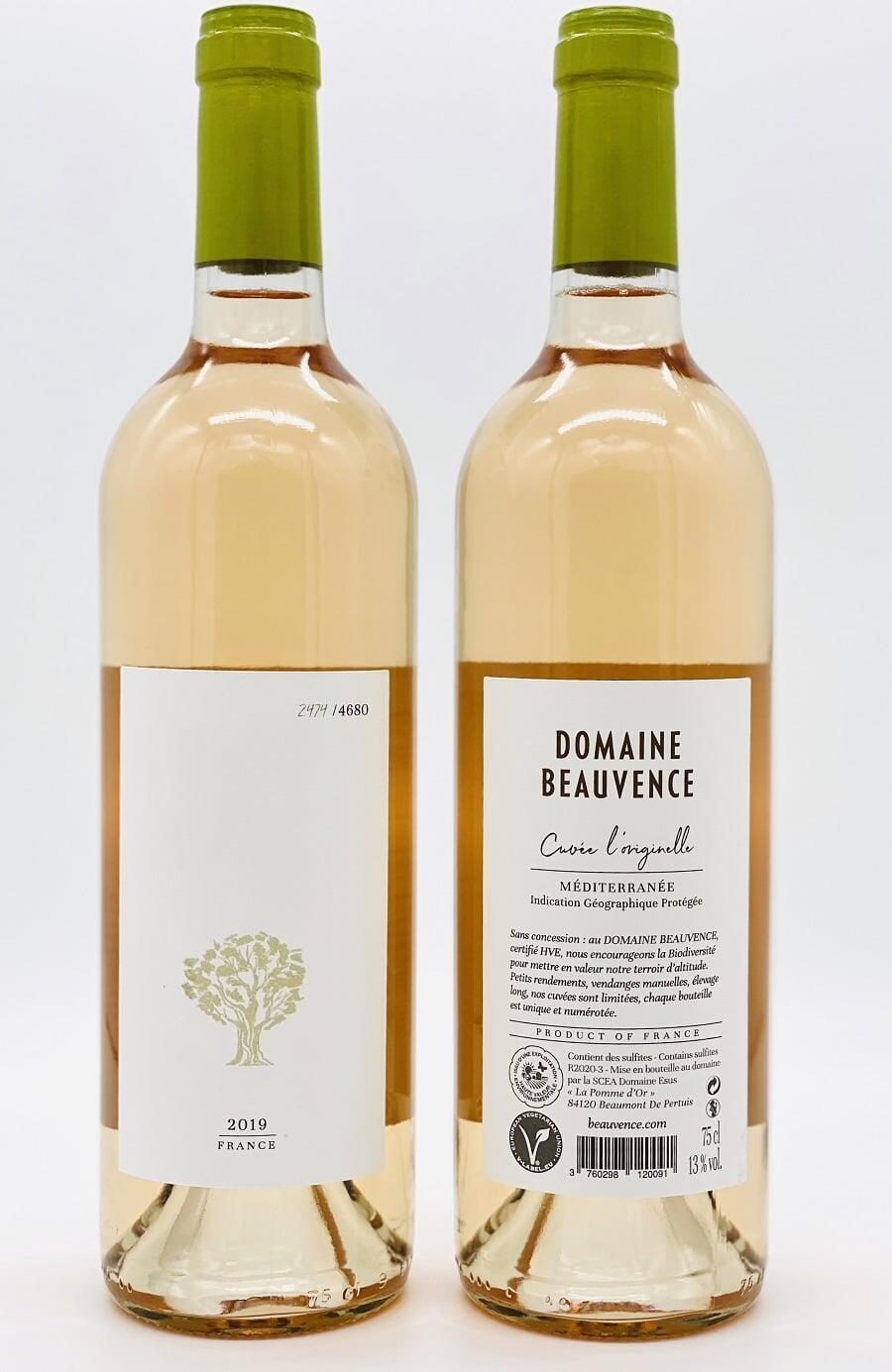Domaine Beauvence Cuvée L'Originelle 2019 - 75 cl