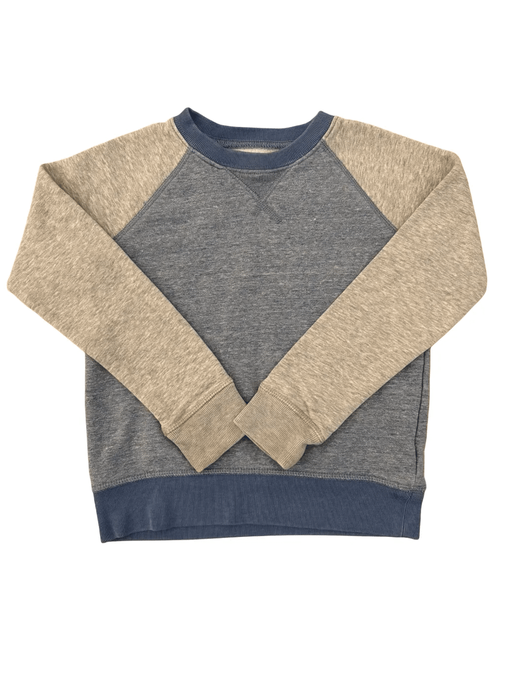 Crewcuts Grey Blue Colorblock Sweatshirt (6-7Y)