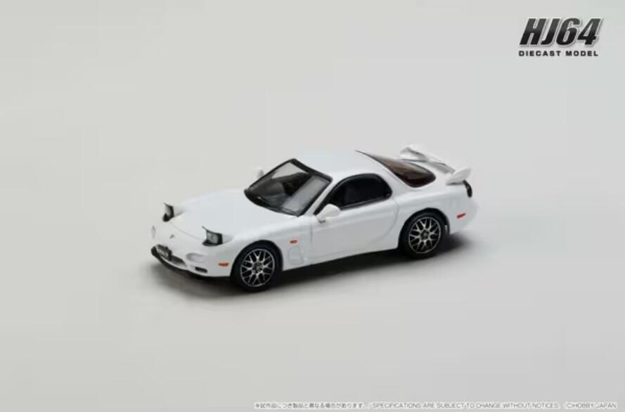 Hobby Japan - #HJ644007CW - Ẽfini RX-7 (FD3S) - Mazda - Type RS Customized Version - Pure white - 1/64