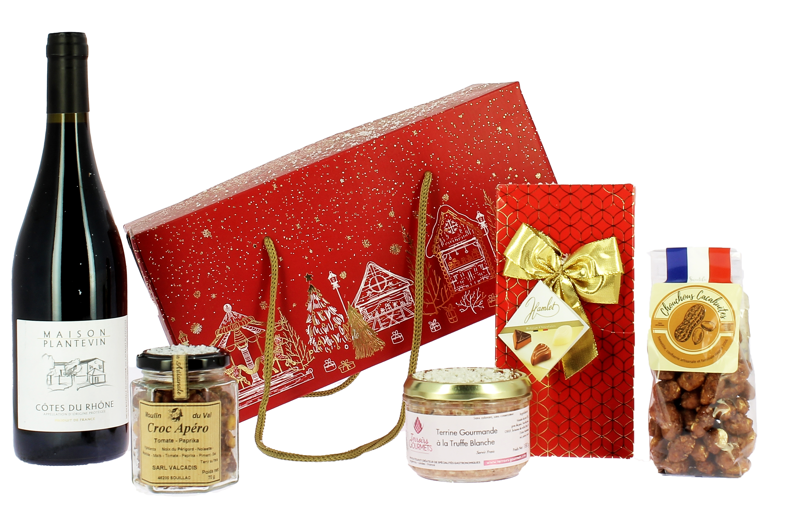 
PANIER GARNI - Geschenkbox" Merveilles de Noël "
