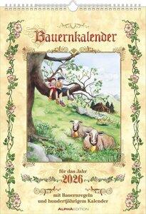Farmers' Calendar 2026 Dimensions (W x H): 29.5 x 42 cm, Wall Calendar, with farmers' rules and a 100-year calendar