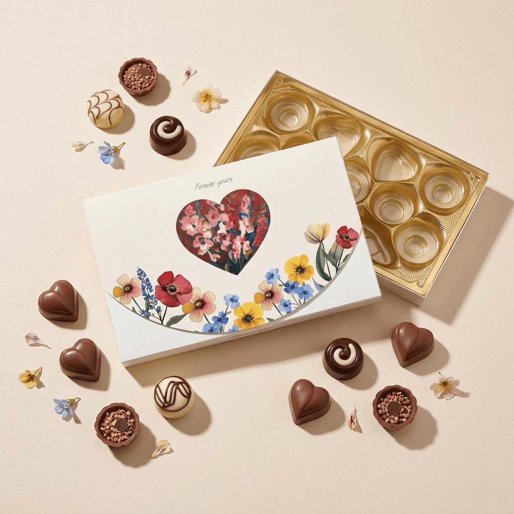 Art Edition Geschenkbox mit Lindt Pralinen