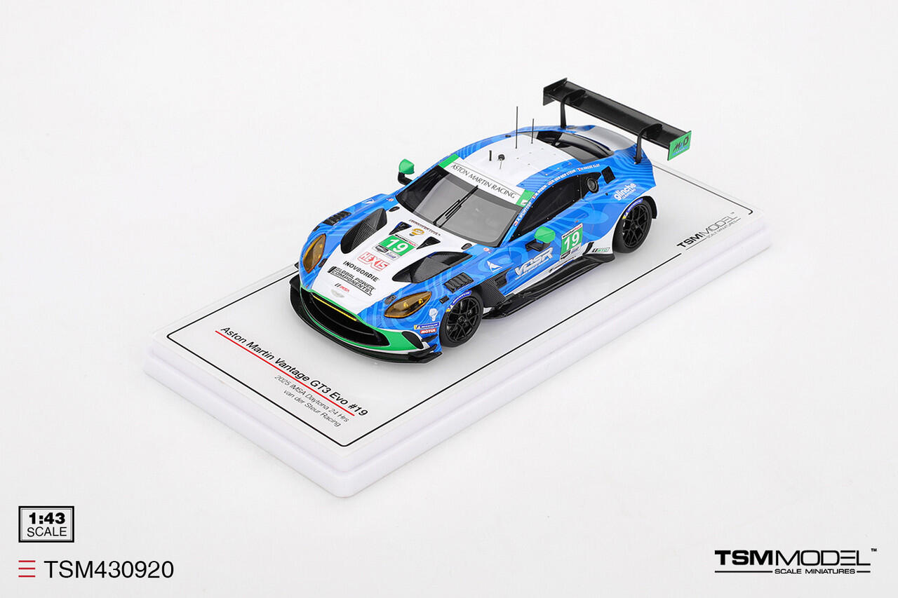 [Available for pre-order] TSM Model - #TSM430920 - Aston Martin Vantage GT3 Evo #19 van der Steur Racing - 2025 Daytona 24 Hours - 1:43
