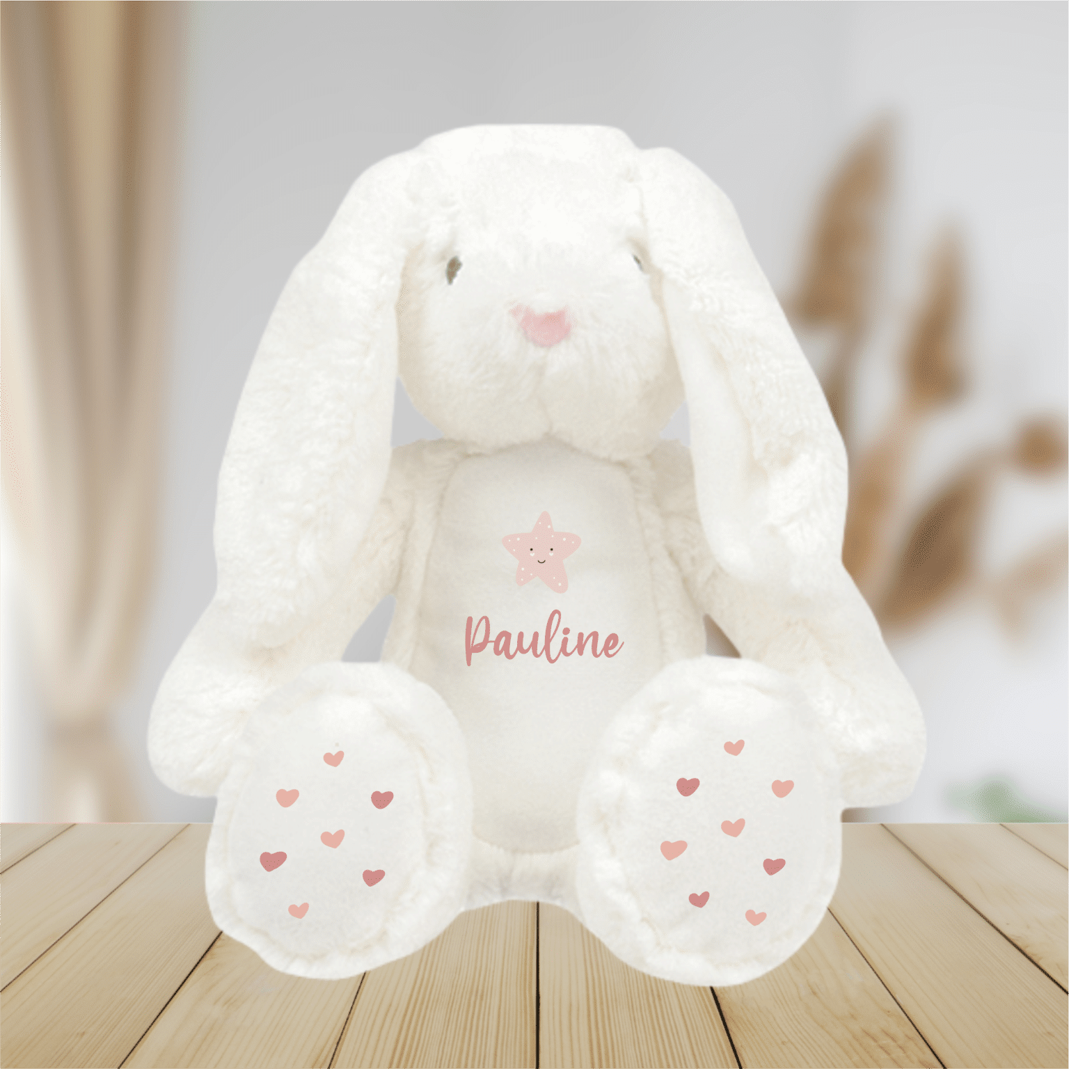 Sweet Lapino: Personalized newborn plush