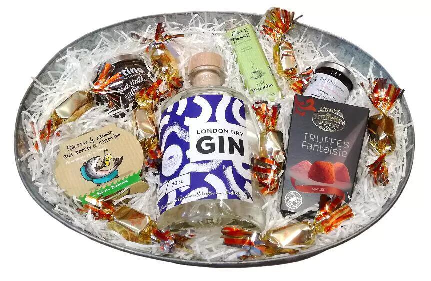 London Dry Gin' Gourmet Gift Basket